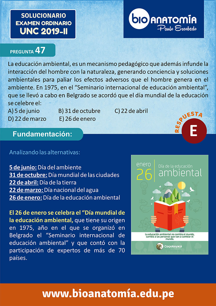 ZP: SOLUCIONARIO EXAMEN DE ADMISIÓN UNC 2019 - II - Paulo Escobedo